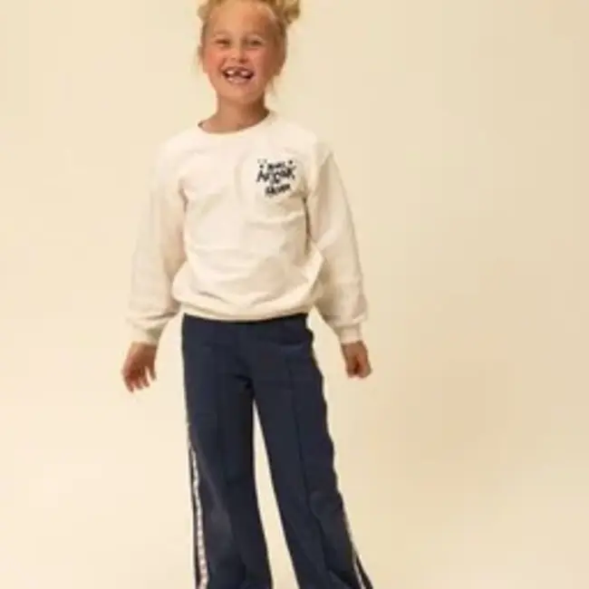 2601-7639-167 Little lurex sweat pants 167 Dark blue