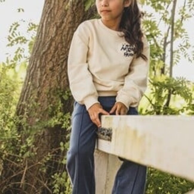 2601-7639-167 Little lurex sweat pants 167 Dark blue