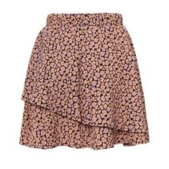 2601-7717-897 Little crinkle skirt 897 Blue leopard