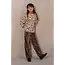 Fem Flo girls velvet wide leg pants 470 Choco