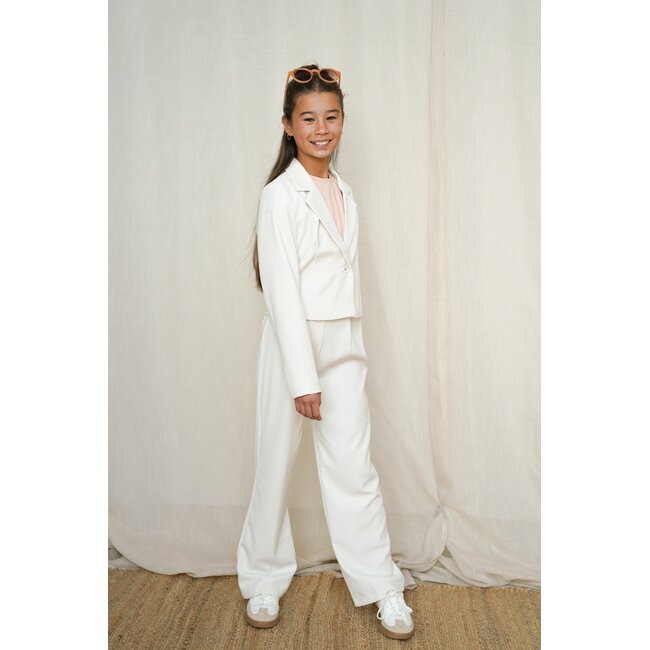 Bella Flo girls woven suit 006 Champagne