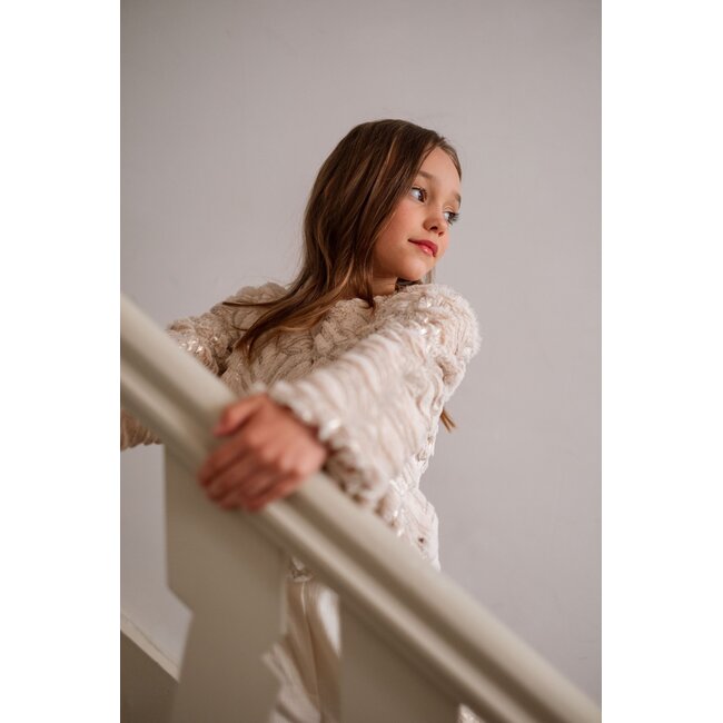 Doris Flo girls fancy fur cardigan 050 Kit