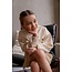 Dolly Flo girls sweater with jacquard sleeves 001 Off white