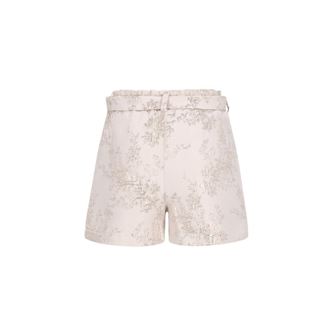 Fay-Linn Flo girls jacquard short with shell belt 556 Soft gold