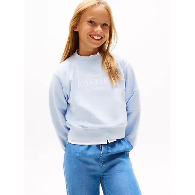 TOMMY SCRIPT CN SWEA, C1O C1O Breezy Blue