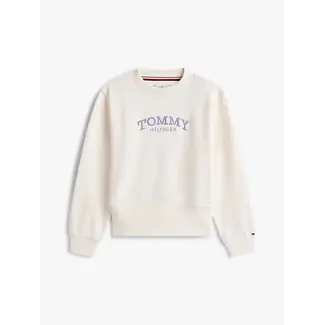 Tommy Hilfiger HIGH RIB HEM CREW NE, YBH Ancient White