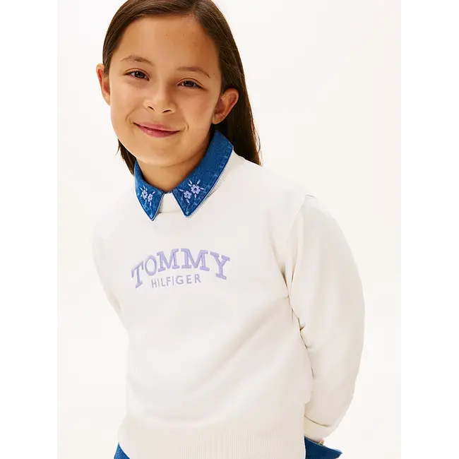 HIGH RIB HEM CREW NE, YBH Ancient White