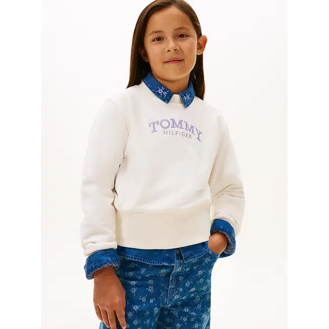 HIGH RIB HEM CREW NE, YBH Ancient White