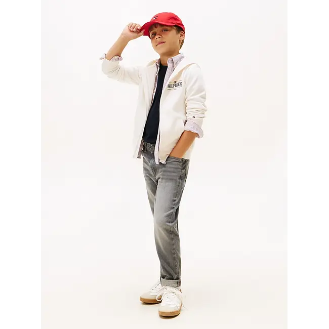 STRAIGHT GREY JEANS, P7D Mid grey