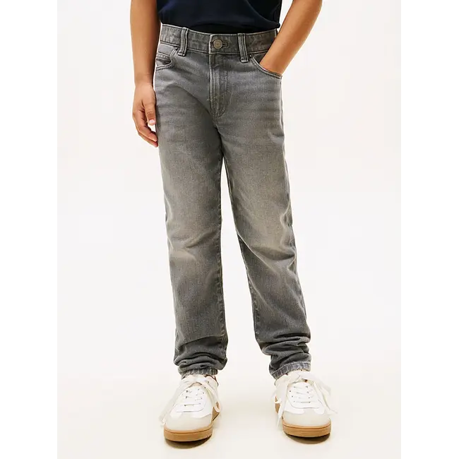 STRAIGHT GREY JEANS, P7D Mid grey