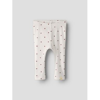 Lil'Atelier NBFGAGO Slim Legging Coconut milk/Heart