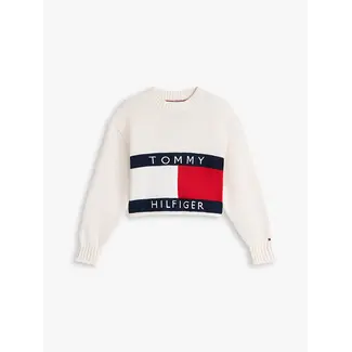 Tommy Hilfiger HERITAGE SWEATER, YA8 Ivory Silk