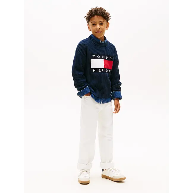 HERITAGE FLAG SWEATE, C1G Dark Night Navy