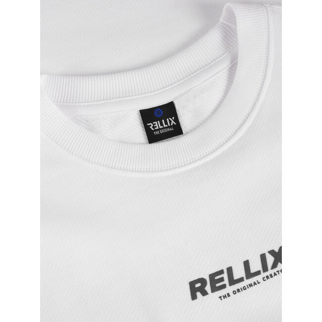 Oversized T-Shirt Rellix Print White 1902 White