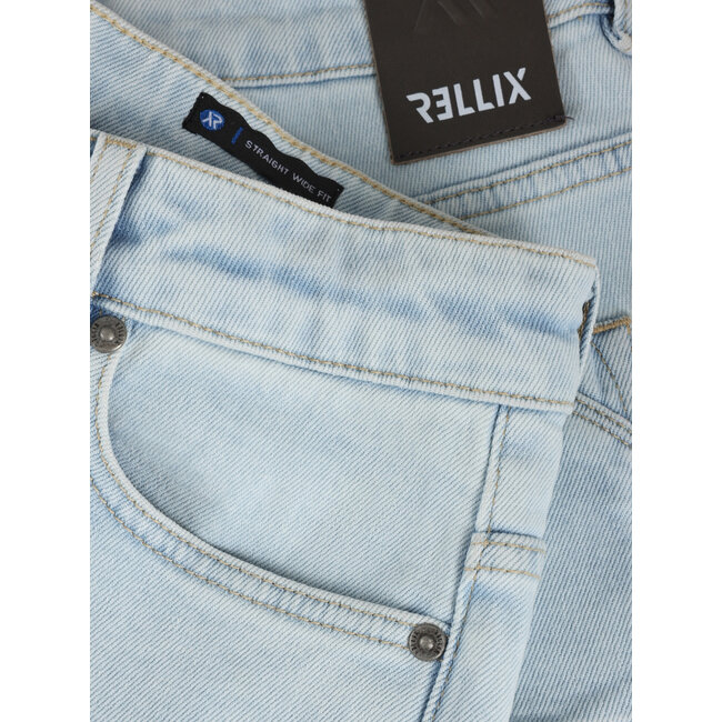 2614 Straight Wide Fit Jeans Blue 7775 Light Denim Blue