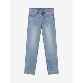 Indian Blue Jeans 2553 Wide Straight Blue Jeans Blue 7775 Light Denim Blue