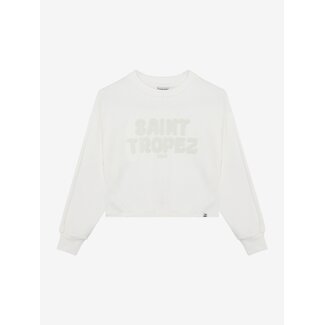 Indian Blue Jeans Sweater Cropped White 1103 Cloud