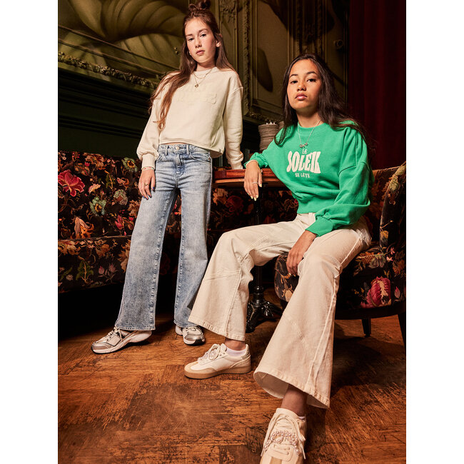 Sweater Cropped White 1103 Cloud