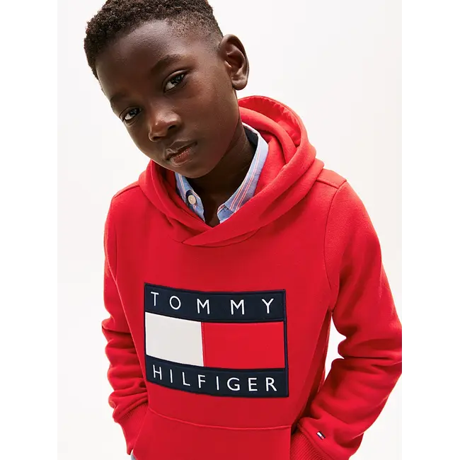 HERITAGE FLAG HOODIE, XLG Primary Red