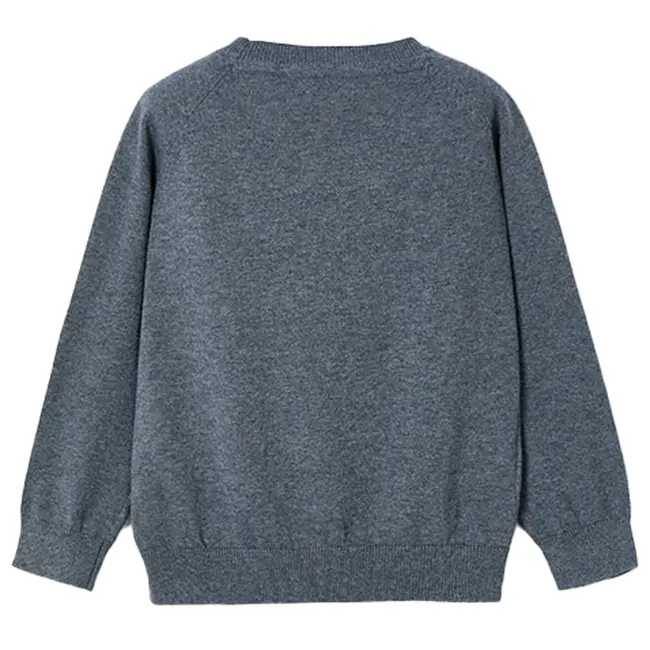 Basic cotton jumper w/round   13 Graphite