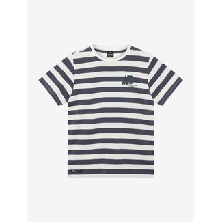 Indian Blue Jeans T-Shirt Indian Stripe White 1103 Cloud