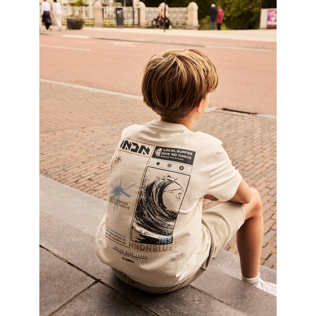 T-Shirt INDN Backprint White 1103 Cloud