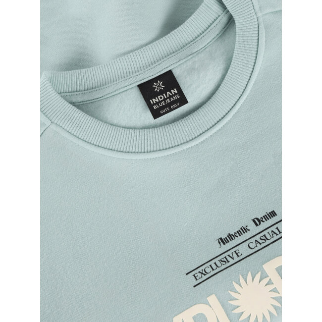 Sweater Chest Artwork Brushed Blue 7506 Ether