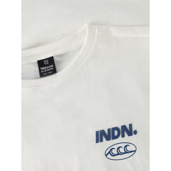 Loose Fit T-shirt INDN Explore White 1103 Cloud