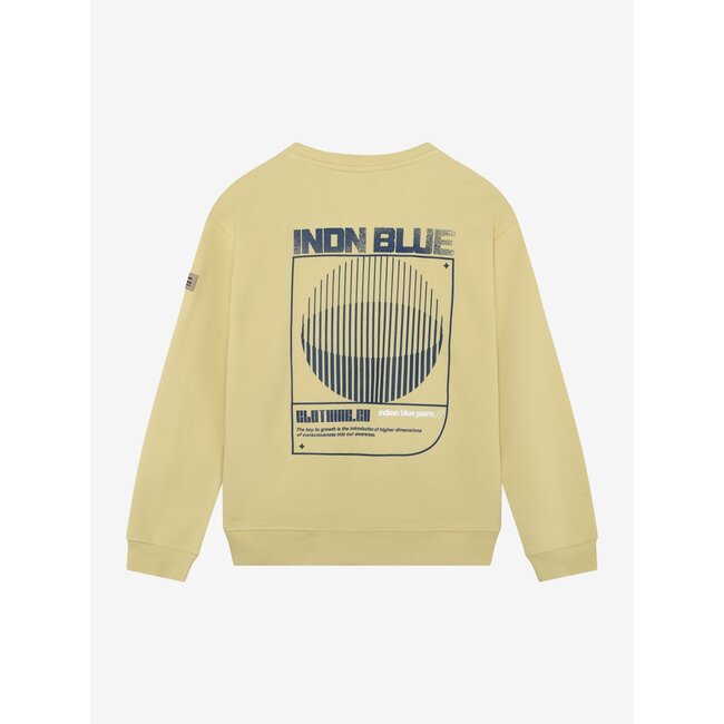 Loose Fit Sweater Backprint Yellow 3152 Dusty Yellow