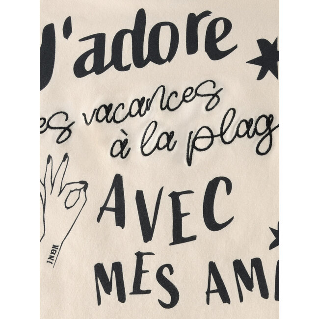 T-shirt Wide Cropped Sand 2020 Sandshell