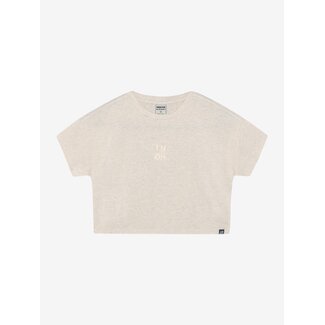 Indian Blue Jeans T-shirt Cropped Back Artwork Sand 2011 Light sand melange