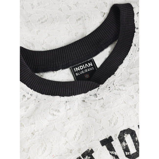 T-shirt Lace  White 1103 Cloud