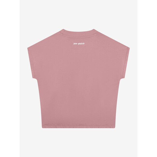 T-shirt Wide Cropped  Purple 6008 Lilas