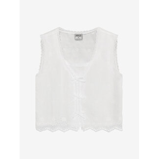 Indian Blue Jeans Sleeveless Shirt White 1103 Cloud