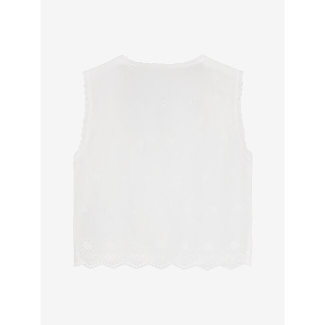Sleeveless Shirt White 1103 Cloud