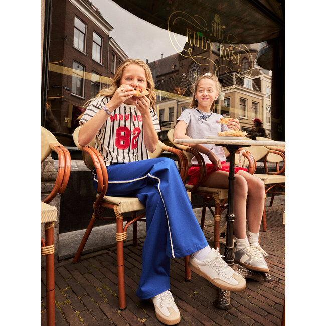 T-shirt Vertical Stripe White 1103 Cloud