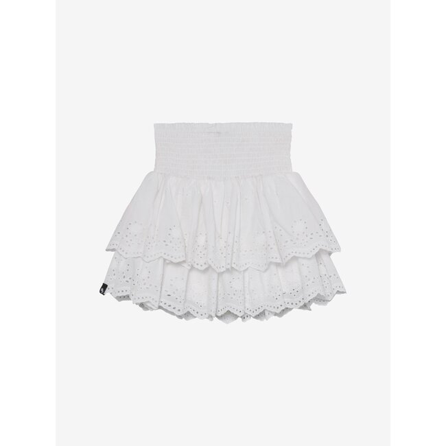 Skirt Broderie White 1103 Cloud