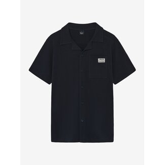 Rellix Shirt Shortsleeve Structure Dark Navy 7599 Navy