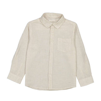 Mayoral L/s linen shirt               35 oat mixed