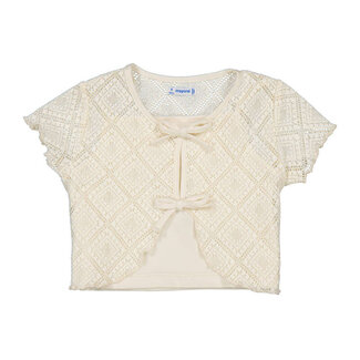 Mayoral 2 pc crochet t shirt set      88 Chickpea