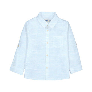 Mayoral L/s linen shirt               43 Sky blue