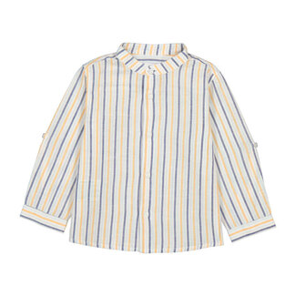 Mayoral L/s linen mao shirt           36 Peach
