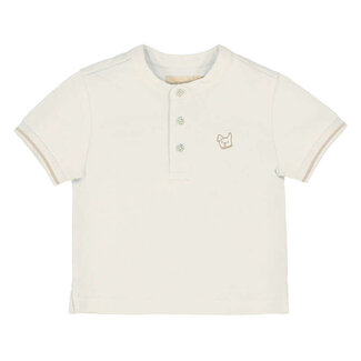 Mayoral Polo s/s mao neck             36 Cream