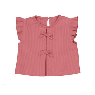 Mayoral rib knit top                  30 Blush