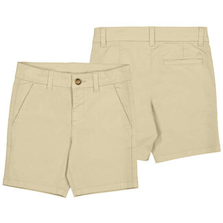 Mayoral Basic twill chino shorts      35 Cashew