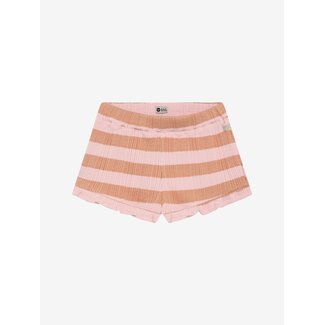DAILY7 Ruffle Shorts Fancy Stripe Rose 5507 Silver Pink