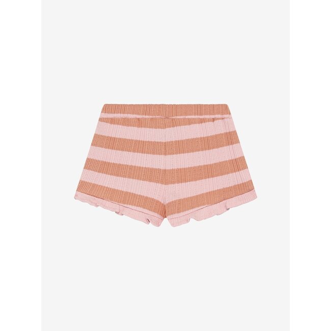 Ruffle Shorts Fancy Stripe Rose 5507 Silver Pink
