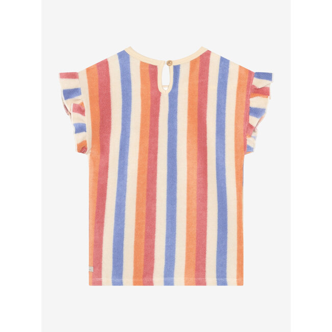 T-shirt Terry Striped Rose 5608 Heather Rose