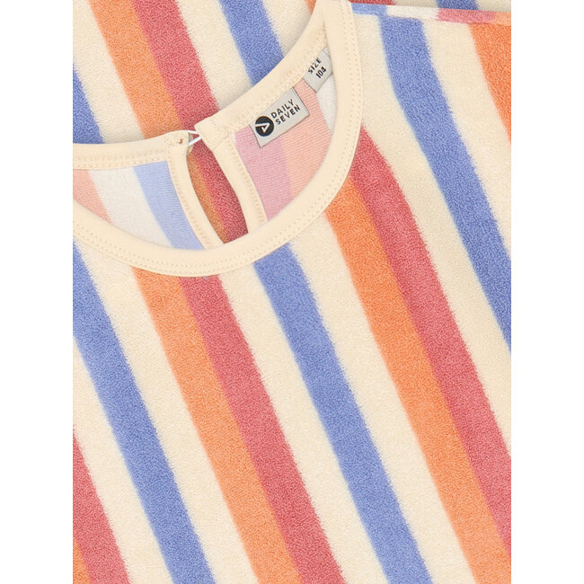 T-shirt Terry Striped Rose 5608 Heather Rose