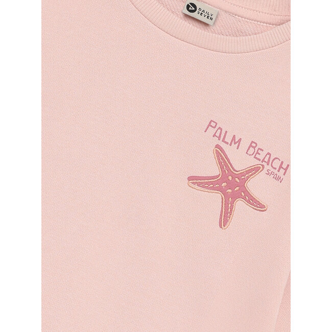 Sweater Backprint Rose 5507 Silver Pink